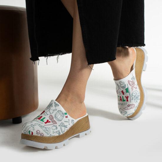 Анатомични чехли на платформа от естествена кожа / / Анатомични чехли на платформа от естествена кожа / /