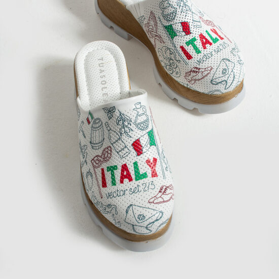 Анатомични чехли на платформа от естествена кожа / / Анатомични чехли на платформа от естествена кожа / /