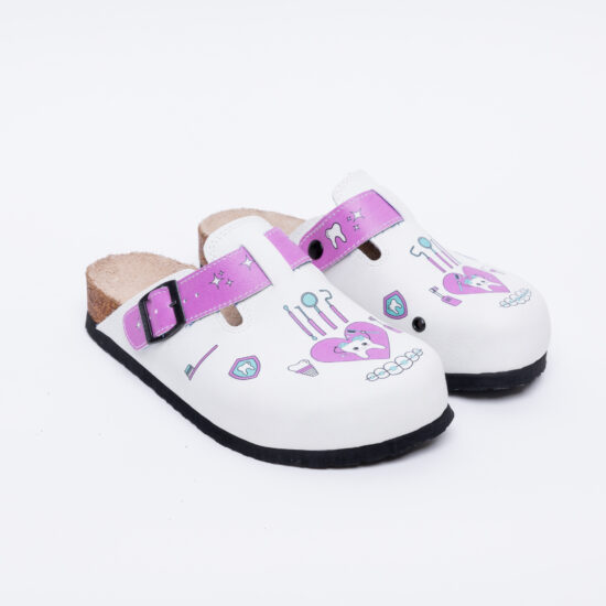 Ортопедични чехли със стелка от естествен велур / /