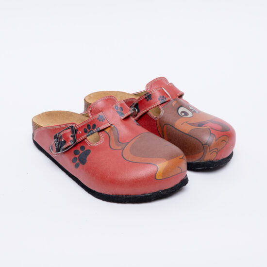 Ортопедични чехли със стелка от естествен велур / /