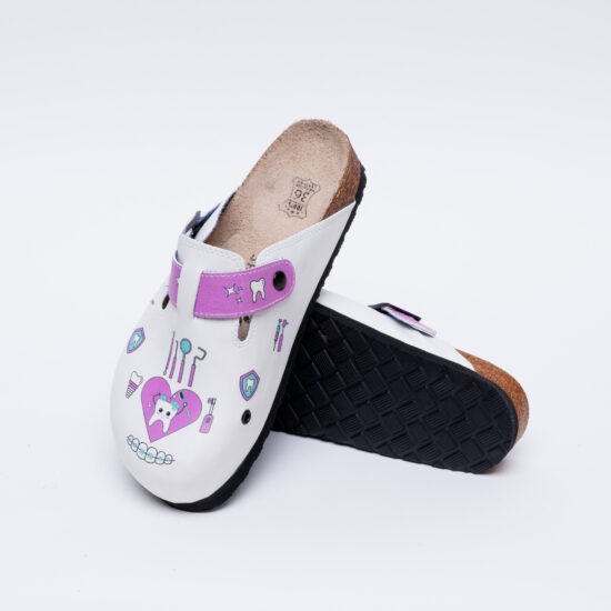 Ортопедични чехли със стелка от естествен велур / /