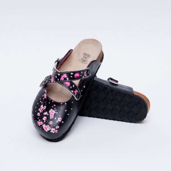 Ортопедични чехли със стелка от естествен велур / /