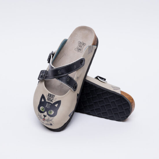 Ортопедични чехли със стелка от естествен велур / /