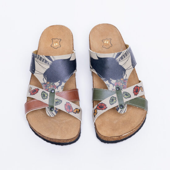 Летни ортопедични чехли с велурена стелка / / Летни ортопедични чехли с велурена стелка / /