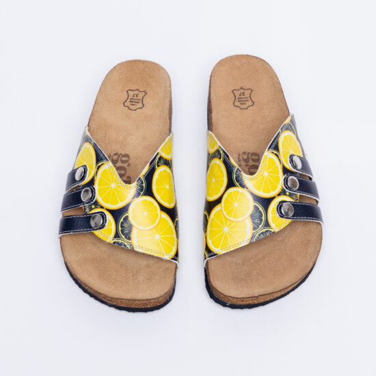 Летни ортопедични чехли с велурена стелка / /