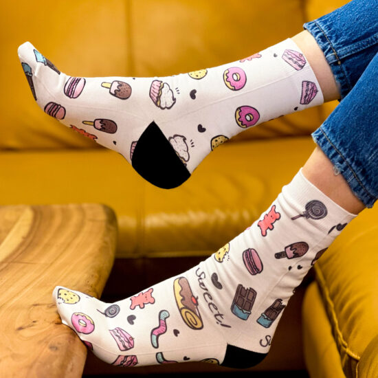 Дамски шарени чорапи / /