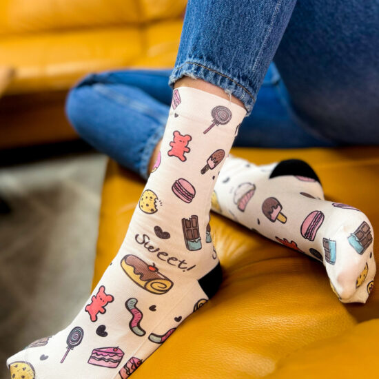 Дамски шарени чорапи / /