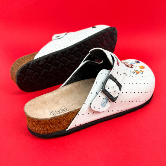 Ортопедични чехли със стелка от естествен велур / /