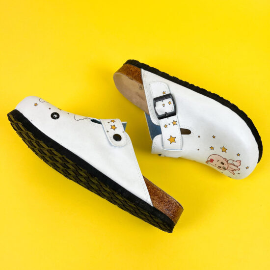 Ортопедични чехли със стелка от естествен велур / /