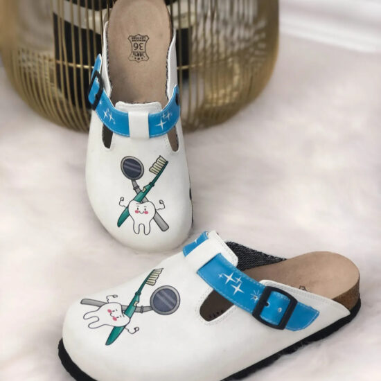 Ортопедични чехли със стелка от естествен велур / /