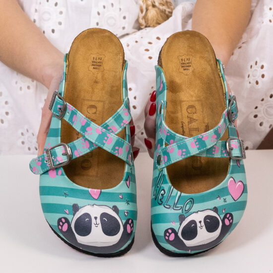 Ортопедични чехли със стелка от естествен велур / /