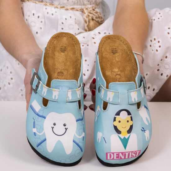 Ортопедични чехли със стелка от естествен велур / /