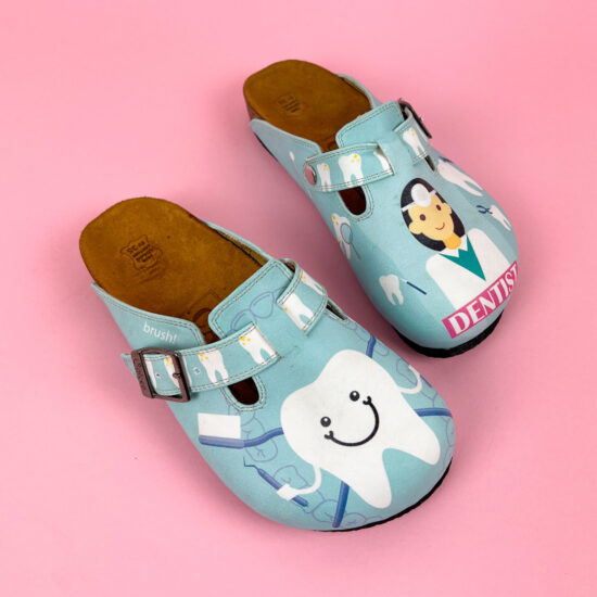 Ортопедични чехли със стелка от естествен велур / /