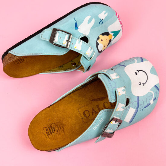 Ортопедични чехли със стелка от естествен велур / /