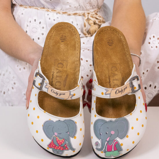 Ортопедични чехли със стелка от естествен велур / /