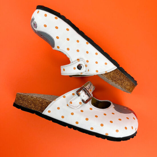 Ортопедични чехли със стелка от естествен велур / /