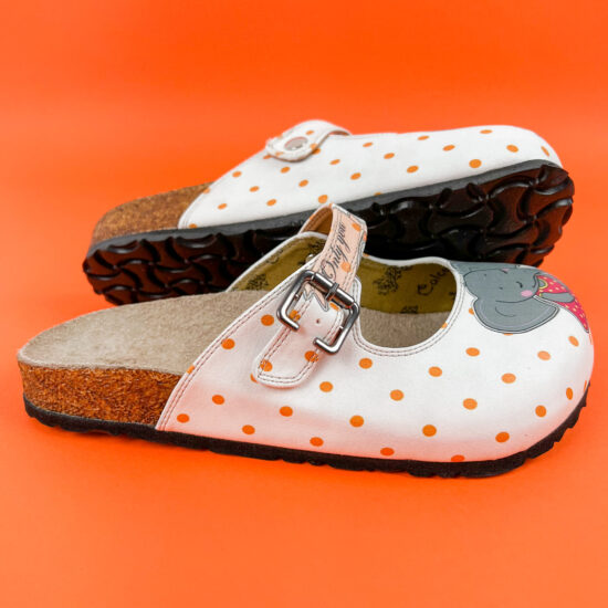 Ортопедични чехли със стелка от естествен велур / /