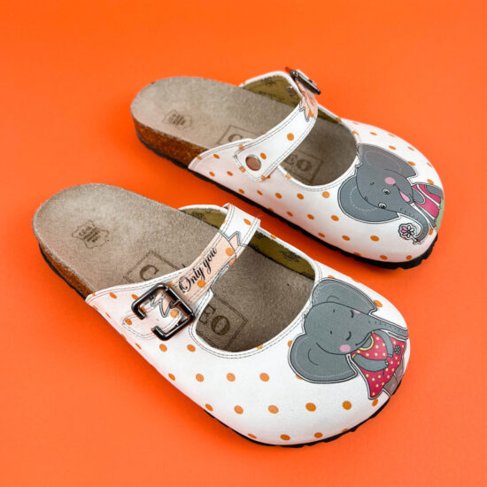 Ортопедични чехли със стелка от естествен велур / /