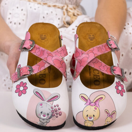 Ортопедични чехли със стелка от естествен велур / /