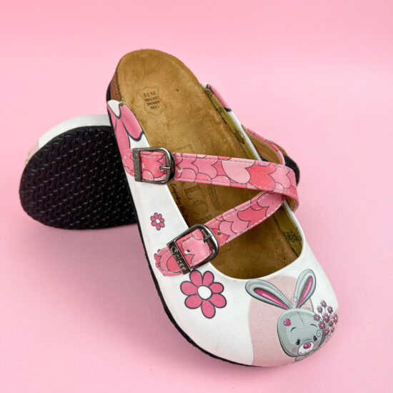 Ортопедични чехли със стелка от естествен велур / /