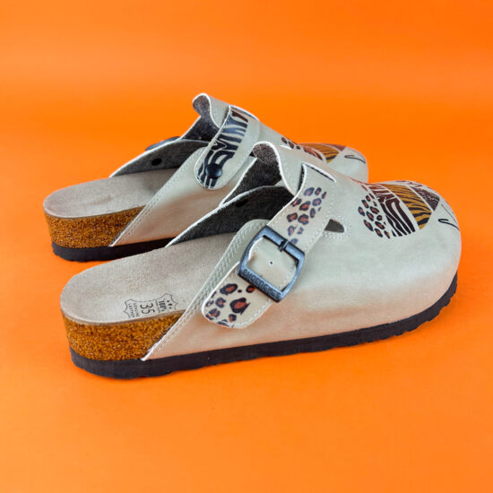 Ортопедични чехли със стелка от естествен велур / /