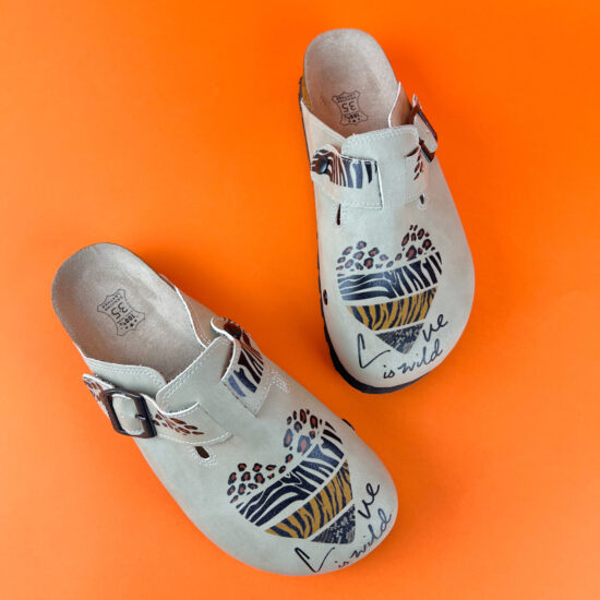 Ортопедични чехли със стелка от естествен велур / /