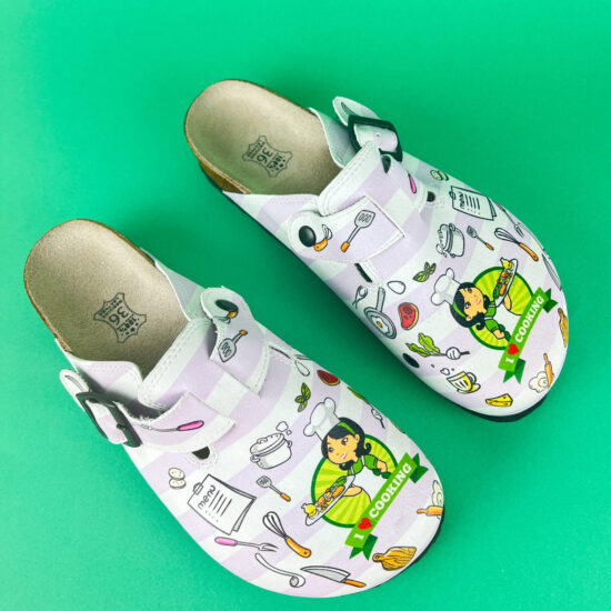 Ортопедични чехли със стелка от естествен велур / /