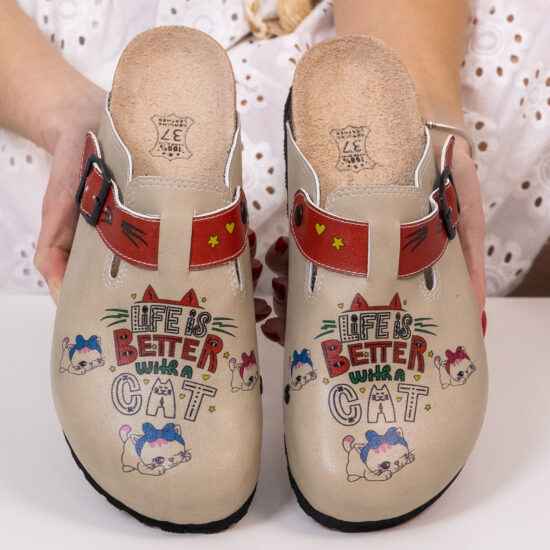 Ортопедични чехли със стелка от естествен велур / / Ортопедични чехли със стелка от естествен велур / /