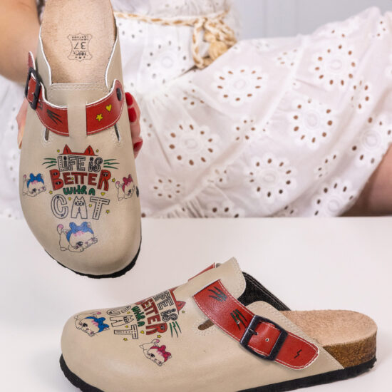 Ортопедични чехли със стелка от естествен велур / / Ортопедични чехли със стелка от естествен велур / /