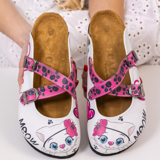 Ортопедични чехли със стелка от естествен велур / /