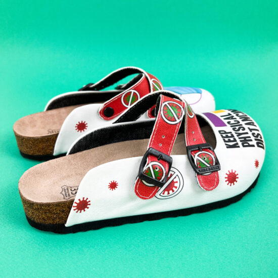 Ортопедични чехли със стелка от естествен велур / /