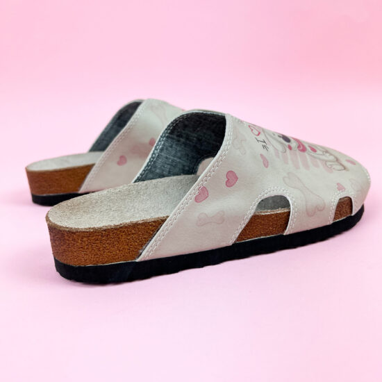 Ортопедични чехли със стелка от естествен велур / /