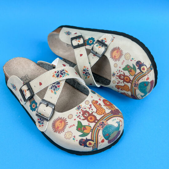 Ортопедични чехли със стелка от естествен велур / /