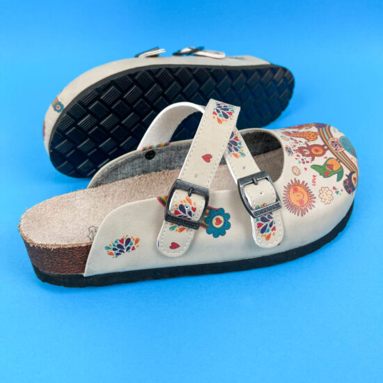 Ортопедични чехли със стелка от естествен велур / /