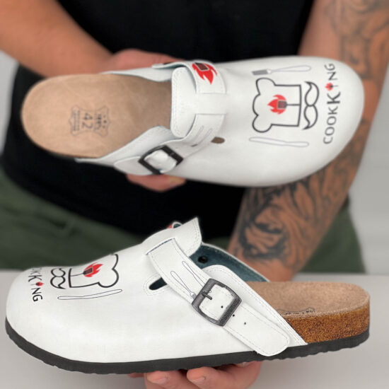 Мъжки ортопедични чехли с велурена стелка / /