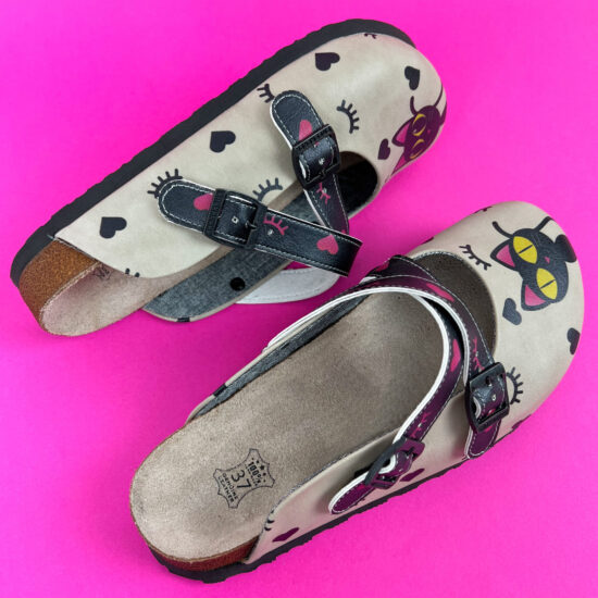 Ортопедични чехли със стелка от естествен велур / /