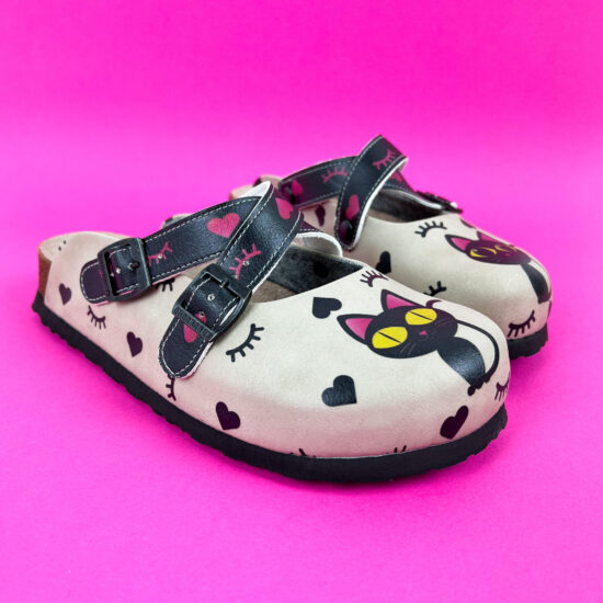 Ортопедични чехли със стелка от естествен велур / /