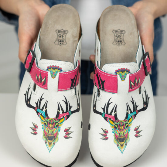 Ортопедични чехли със стелка от естествен велур / /