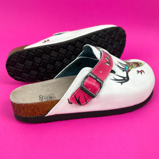 Ортопедични чехли със стелка от естествен велур / /