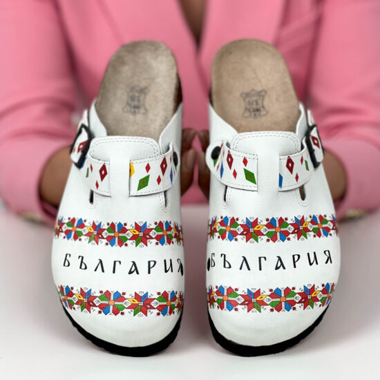 Ортопедични чехли със стелка от естествен велур / /