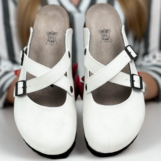 Ортопедични чехли със стелка от естествен велур / /