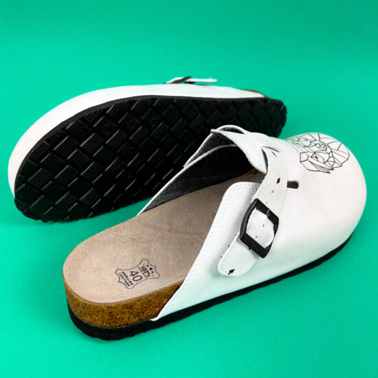 Мъжки ортопедични чехли с велурена стелка / /