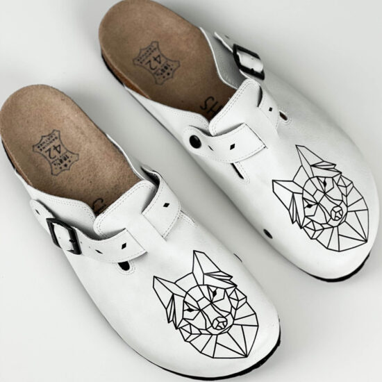 Мъжки ортопедични чехли с велурена стелка / /