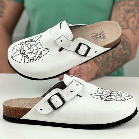 Мъжки ортопедични чехли с велурена стелка / /