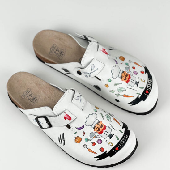 Мъжки ортопедични чехли с велурена стелка / /