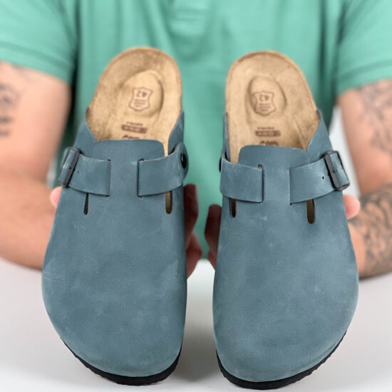 Мъжки ортопедични чехли от естествена кожа / /