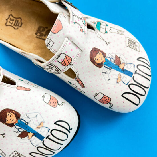 Ортопедични чехли със стелка от естествен велур / /