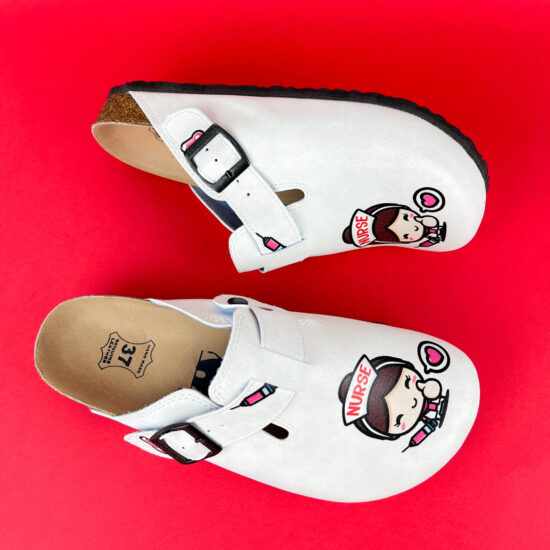 Ортопедични чехли със стелка от естествена кожа / /