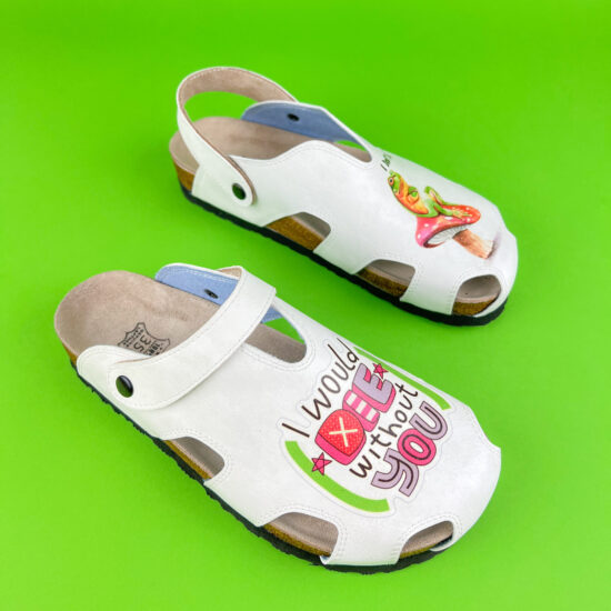 Ортопедични сандали със стелка от естествен велур / /