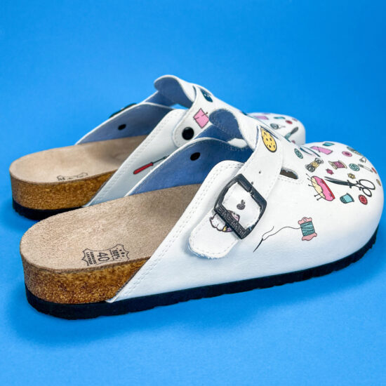 Ортопедични чехли със стелка от естествен велур / /